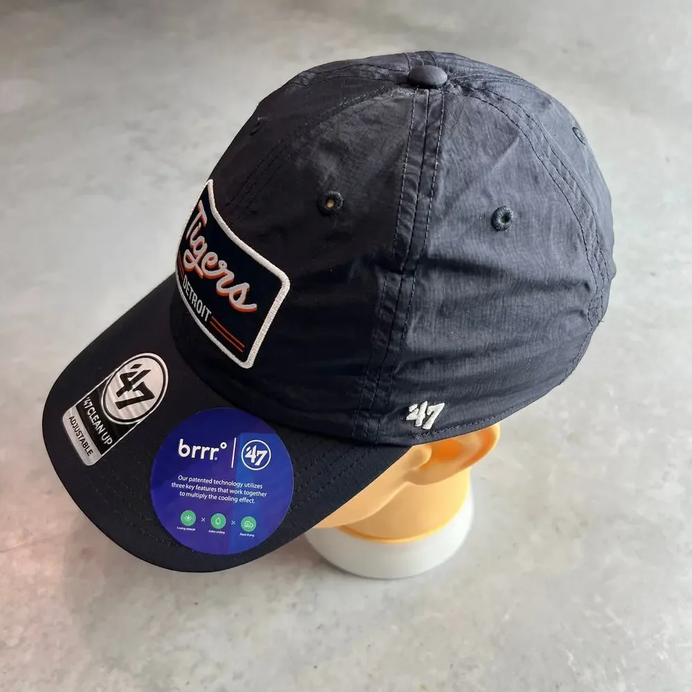 Detroit Tigers ’47 Clean Up Adjustable Blue Hat Brrr Cooling OSFA MLB NWT